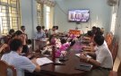 Xã Quang Trung tổ chức hội nghị trực tuyến học tập, quán triệt các văn bản, Nghị quyết, quyết định của cấp trên